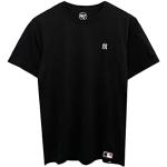 T-shirts col rond noirs en jersey avec broderie à motif New York NY Yankees à col rond Taille M 