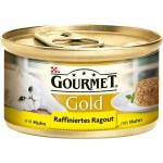 48x85g poulet Recettes raffinées Gold Gourmet - Nourriture pour Chat