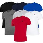 T-shirts de sport 4F rouges en coton à manches courtes Taille M look fashion pour homme 