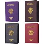 Porte-passeports dorés en cuir look fashion en promo 