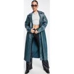 Manteaux en cuir 4th & Reckless bleu canard en cuir synthétique Taille XXS look casual pour femme en promo 