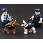 Figurines en plastique de police 