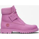 Chaussures montantes Timberland roses en tissu Pointure 38,5 pour femme 
