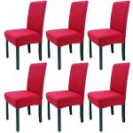 Housses de chaise rouges extensibles modernes 