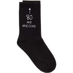 60 Second Makeover Limited 80 and Awesome Chaussettes noires pour anniversaire 80 ans Taille unique Noir