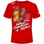 T-shirts rouges à manches courtes MotoGP à manches courtes Taille M pour homme en promo 