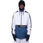 Vestes de ski 686 blanches en shoftshell imperméables coupe-vents Taille L look fashion pour homme en promo 