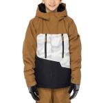 Vestes de ski 686 marron enfant imperméables respirantes à capuche look casual 