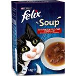 6x48g Felix Soup sélection de la campagne - Pâtée pour chat