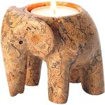 Bougies chauffe plat à motif éléphants contemporaines 