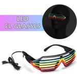 Lunettes lumineuses blanches look fashion 