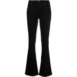 Jeans évasés 7 For All Mankind noirs en coton mélangé éco-responsable W25 L29 pour femme en promo 