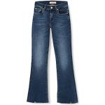 7 For All Mankind Bootcut Tailorless Luxe Vintage with Worn Out Hem Pantalon, Bleu Moyen, 24W x 24L Femme