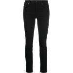 Jeans skinny 7 For All Mankind noirs en lyocell délavés éco-responsable W24 L28 pour femme 