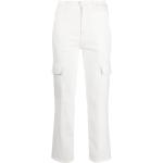 Pantalons droits 7 For All Mankind blancs stretch W25 L28 pour femme 