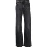 Jeans droits 7 For All Mankind noirs stretch W25 L27 pour femme en promo 