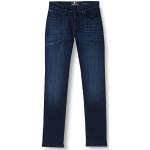 Jeans slim 7 For All Mankind bleues foncé en modal lavable en machine W33 look fashion pour homme 