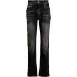 Jeans droits 7 For All Mankind noirs délavés stretch W32 L33 pour homme en promo 