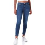 Jeans slim 7 For All Mankind bleues claires en denim délavés W28 look fashion pour femme 