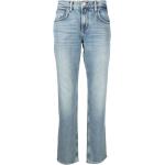 Jeans droits 7 For All Mankind bleues claires stretch W32 L33 pour homme en promo 