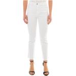 Pantalons taille haute 7 For All Mankind blancs 