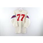 Maillots de football blancs à rayures en jersey à motif New York enfant look vintage 