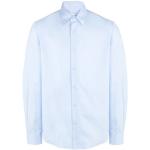 Chemises unies 8 by Yoox bleu ciel en coton à manches longues Taille S classiques pour homme en promo 