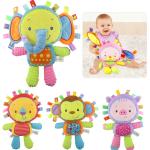 8 Styles de jouets pour bébé de 0 à 12 mois anneau de clochette en peluche douce jouets éducatifs