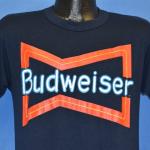 T-Shirt Anheuser Busch Lager Avec Logo En Néon De La Bière Budweiser Des Années 80