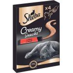 8x12g Sheba Creamy Snacks boeuf - Friandises pour chat