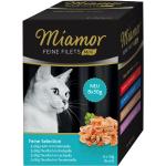 8x50g Filets fins Mini sachets fraîcheur - sélection raffinée en gelée Miamor - Pâtée pour Chat