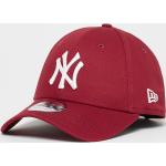 Casquettes de baseball New Era 9FORTY rouge foncé en coton à New York NY Yankees Tailles uniques 