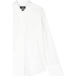 Chemises de créateur A.P.C. blanches en popeline col claudine à manches longues à col Claudine Taille XS pour femme 