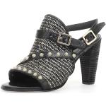 Sandales A.S.98 noires en cuir en cuir Pointure 41 look fashion pour femme 