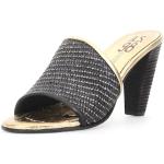 Sandales A.S.98 noires en cuir en cuir Pointure 37 look fashion pour femme 