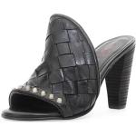 Sandales A.S.98 noires en cuir en cuir Pointure 36 look fashion pour femme 