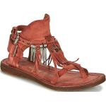 Chaussures A.S.98 Ramos rouge bordeaux pour femme 