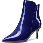 Bottines à talon aiguille bleu marine à élastiques Pointure 37 look fashion pour femme 