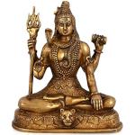 Statuettes Shiva dorées en laiton 