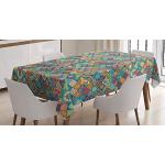 Nappes Abakuhaus multicolores en polyester orientales 