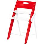Chaises hautes design ABC Design rouges en bois 