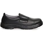 Chaussures casual Abeba noires en microfibre antistatiques look casual pour homme 