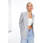 Blazers Abercrombie & Fitch gris en viscose Taille S look casual pour femme en promo 