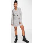 Robes tailleur & Robes blazer Abercrombie & Fitch gris foncé à carreaux en viscose Taille S classiques pour femme en promo 