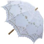 Parapluies de mariage blancs en dentelle Taille M look fashion 