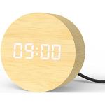 Horloges silencieuses marron en bois modernes en promo 