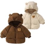 Manteaux d'hiver beiges en fibre synthétique à motif ours Taille 12 mois look fashion pour garçon de la boutique en ligne joom.com/fr 