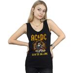 T-shirts à imprimés noirs AC/DC Taille L look fashion pour femme 