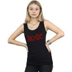 T-shirts à imprimés noirs AC/DC Taille S look fashion pour femme 