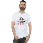 Absolute Cult Eminem Homme Chainsaw Skulls T-Shirt Blanc Medium